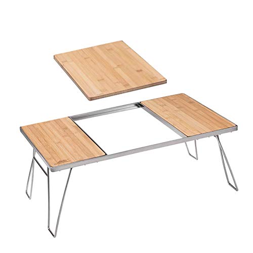 Table de pliage Le poêle de Cass camping portable avec rangement de feu