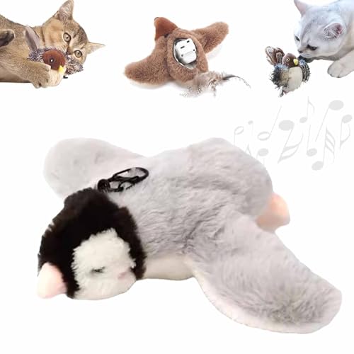 Flappychase - Flappy Chase Cat Toy, Interactive Chirping Bird Cat Toy, Chirping Bird Cat Toy Flapping Wings, Flying Bird Cat Toy