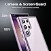 JETech Case for Samsung Galaxy S23 Ultra 5G 6.8-Inch, Non-Yellowing Shockproof Bumper Protective Phone Cover, Anti-Scratch Hard PC Back (Purple)