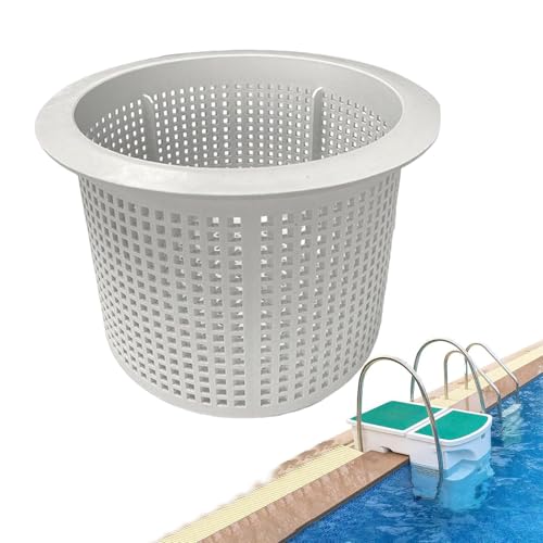Anneau de panier de piscine, 18,7 cm, pièces de rechange pour piscines enterrées et creusées, couvercle de filtre de fixation avec installation facile, accessoires de nettoyage pour réservoir de