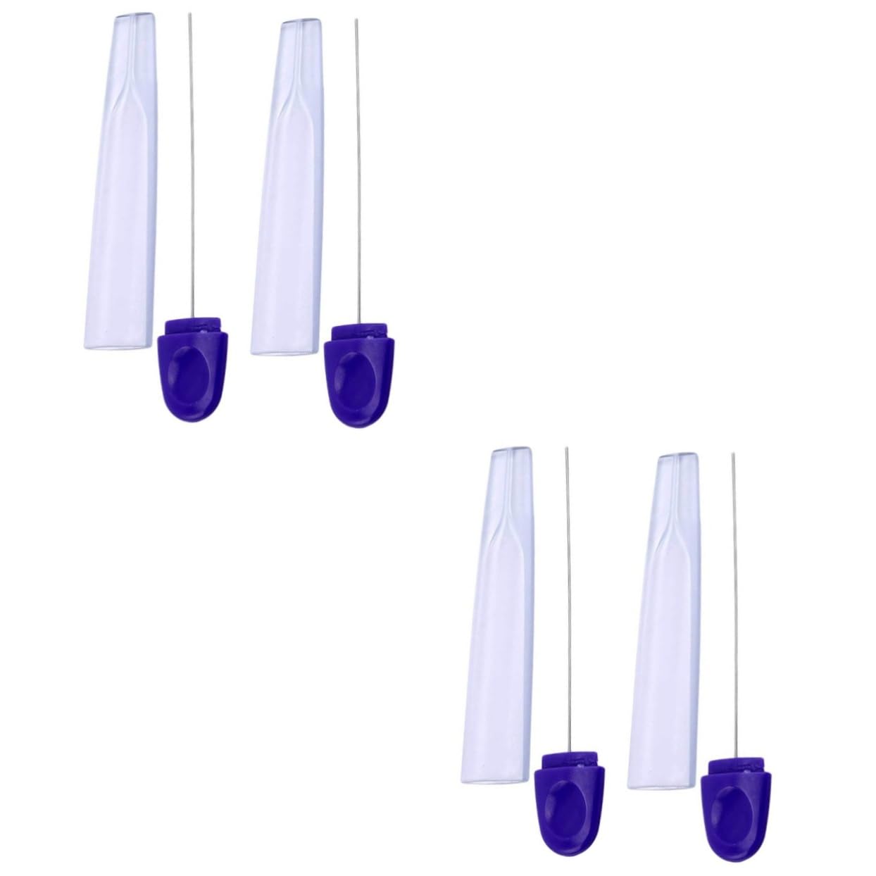 Mikinona 2sets Stainless Steel Cake Stick Tester Skewer Probe Fruit Picks Baking Pin Diy Baking Tool 2pcs*2 Random Color