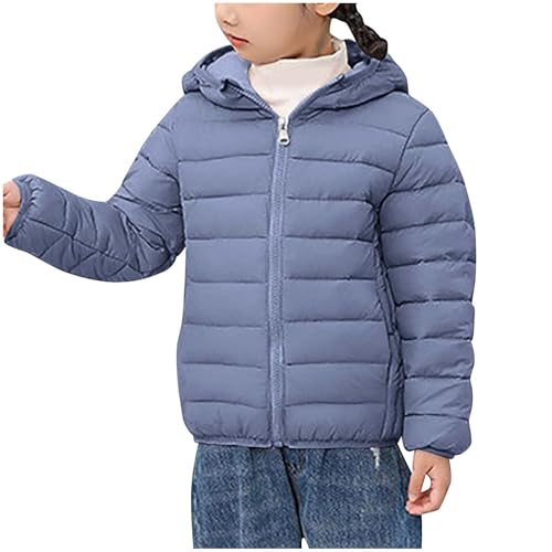 Little Girls and Boys Lightweight Puffer Jackets Waterproof Quilted Jacket Hooded Fashion Winter Down Jacket Coats