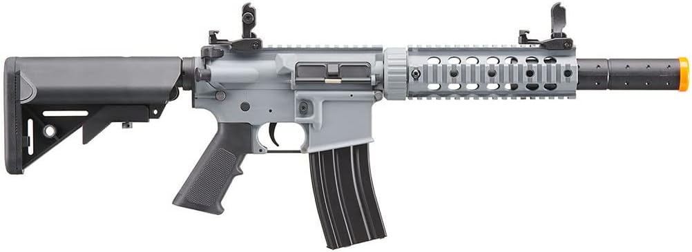 Lancer Tactical Gen 2 Durable Airsoft Gun SD M4 Polymer- Full/Semi-Auto Piactinny Rail AEG Rifle with 0.20g BBS, Charger and Battery