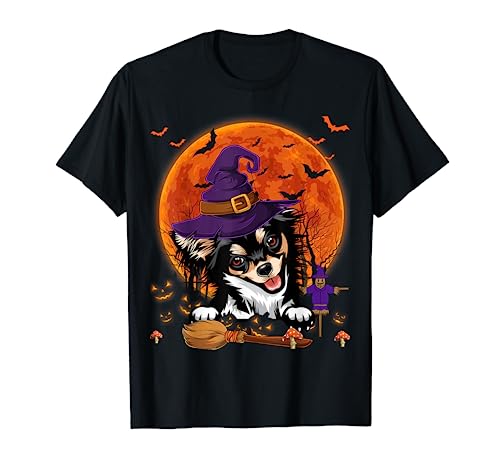 Divertido disfraz de chihuahua con calabaza de Halloween Camiseta