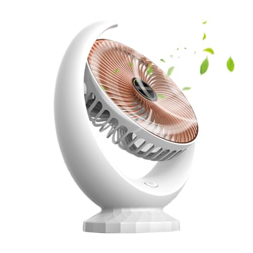 Ventilador de viajes, ventilador portátil,Ventilador de campamento recargable portátil - Pequeño dispositivo tranquilo con 3 velocidad de viento Diseño portátil de enfriamiento silencioso para oficina