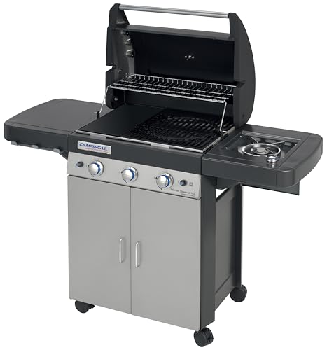 Miniatura 2 de Campingaz 3 Series Classic Ls Plus Barbacoa A Gas Con 3 Quemadores De Acero Inoxidable 9.6 Kw Potencia Y Un Asador Lateral 2.3 Kw Potencia 11.9 Kw De Potencia Totales Sistema De Limpieza Instaclean Para Una Limpieza Fácil