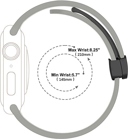 Image of Soft Silicone Sport Band Compatible with Apple Watch Ultra 49mm 45mm 44mm 42mm Magnetic Clasp Adjustable Strap For iWatch Series 10 9 8 7 6 5 4 3 2 1 SE Ultra 2nd gen (Only Strap, No Watch)