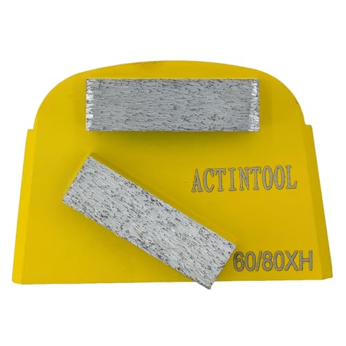 ACTINTOOL Hand Welded Bar Segments Concrete Grinding Metal Bond Diamond Tooling for Walkbehind Concrete Floor Grinder (Pack of 3)