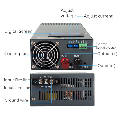 Alimentation à découpage CC avec affichage de la tension réglable - 3