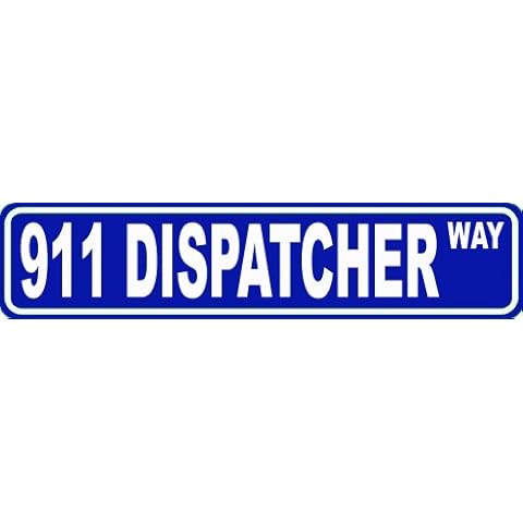 911 Dispatcher Custom Street Sign 6x24" Novelty Sign Home Decor Novelty Humor Motivation Funny Sign Famous Street Sign USA Police Law Enforcement PD Decor Great Gift Cover
