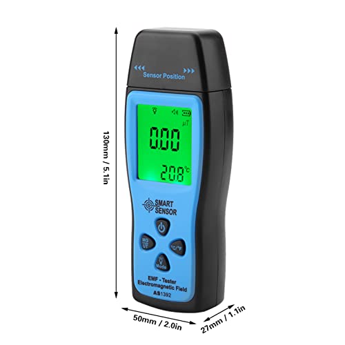 Medidor EMF digital detector electromagnético LCD miniatura 6