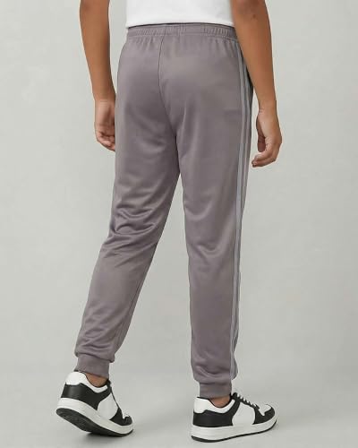 Image of Real Essentials 3 Pack: Boys' Athletic Jogger Sweatpants - Kids Teens Youth Active Sports Pants with Pockets (Sizes 5-18)