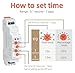 PPYHY Asymmetric Cycle Timer Relay 220V - Adjustable Flasher for AC/DC 12-240V Over/Under Voltage Protection .p207