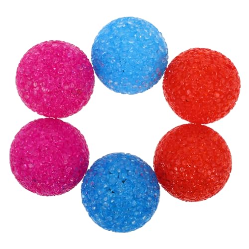 HOUDERCO 6Pcs Interactive Kitten Balls with Bells Cat Ball for Exercise and Play Stimulate Hunting Instinct Present for Cat Lovers and Pets