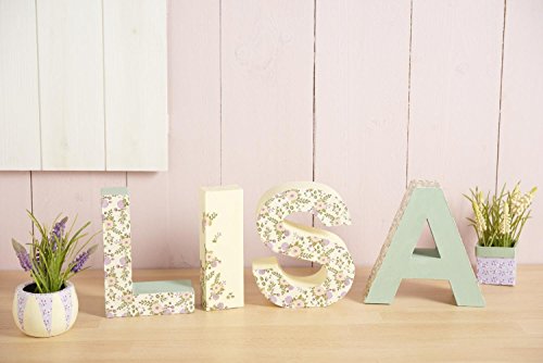 GLOREX 6 2029 112 - Papp - Buchstabe L, Buchstabe aus brauner Pappe, ca. 17,5 X 5,5 cm groß, zum bemalen und bekleben, für Serviettentechnik und Décopatch, ideal als Dekoration