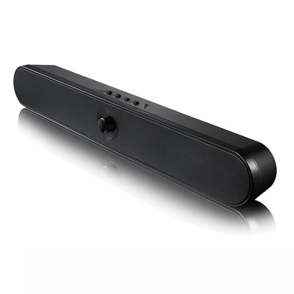 Enceintes Surround stéréo pour Home cinéma, Enceintes Rondes pour téléviseur et Ordinateur Portable,E-As Shown
