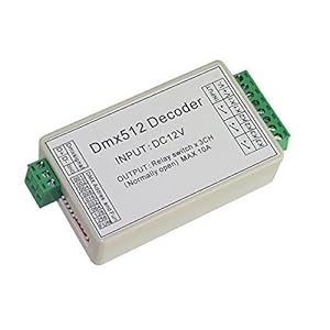 3 Channel 5A DMX512 Decoder Controller Relay Switch Kit DIY Converter DMX Dimmer Relay With Protective Shell
