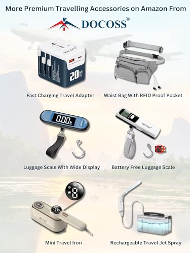 DOCOSS-Set of 2-309-Metal TSA Lock 4 Digit for Luggage Bag Number Password Travel Locks(Black)