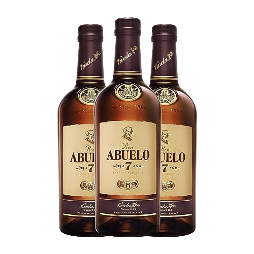 Ron Abuelo Extra Añejo 7 Años 75 cl (Caja de 3 Botellas de 75 cl)