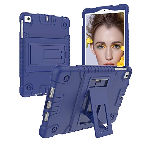 Coque pour iPad Mini 4, iPad Mini Retina, étui de protection robuste à trois couches avec béquille pour iPad Mini 4 version 2015 (A1538, A1550), bleu Cover