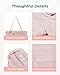 BAGSMART Crush Tote Bag for Women, 20L Puffer Work Tote with Zipper, Travel Essentials Quilted Nurse Hospital Bag, Pink