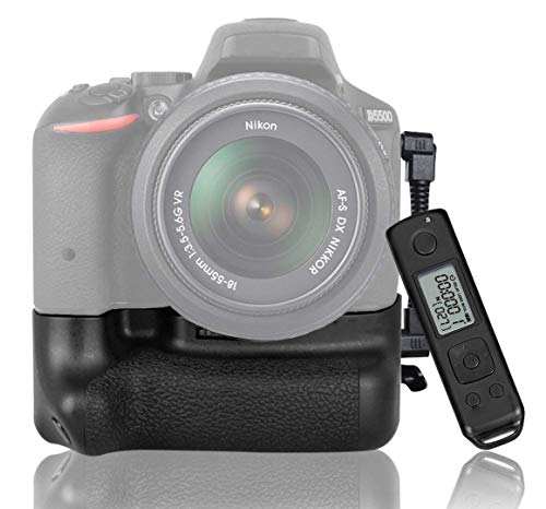 CameraPlus DR-D5500 - Empuñadura de batería para Nikon D5500 con 2.4G Telecomando Senza fili