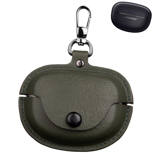 UIUIKA For Bose Ultra Open Earbuds �P�[�X Ultra Open Earbuds �J�o�[ �p �ϏՌ� ���U�[�� �h���h�o �����^�݌v �[�d�\ �����h�~(�O���[��)