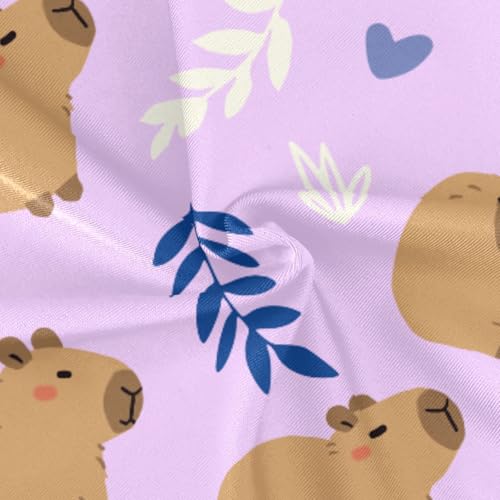 Image of Girls One Piece Swimsuits Cute Capybara Simple Flower Yellow Pattern Cute Swimwear Bathing Suits 3-10T