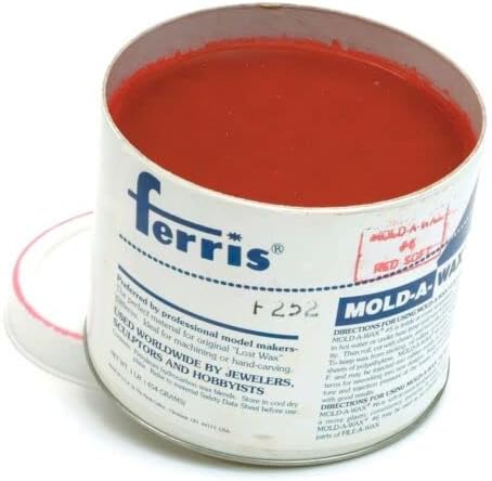Mold-A-Wax Red Soft Ferris No 6 Wax Working Lost Wax Casting 1 Pound by JTS