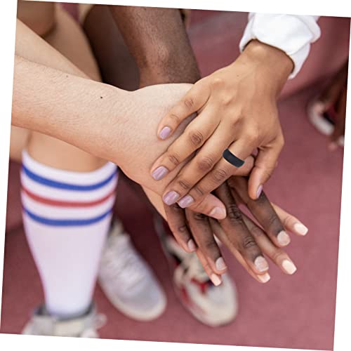 Anillos deportivos de silicona para hombres 4 piezas miniatura 3