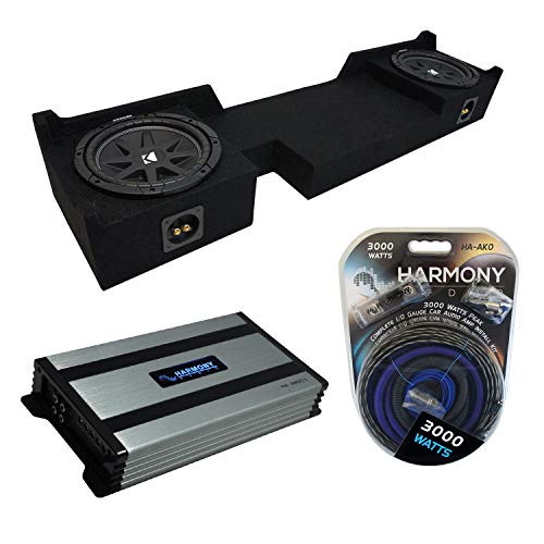 Harmony Audio Kicker Bundle Compatible with 2004-06 Ford F-150 Super Crew Truck C10 Comp Dual 10