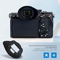 JJC Kamera Augenmuschel Okular Sucher Schutz für Sony Alpha 7 IV Alpha 7S III Alpha 1, ersetzt Sony FDA-EP19 Okularbecher – Ansicht 5