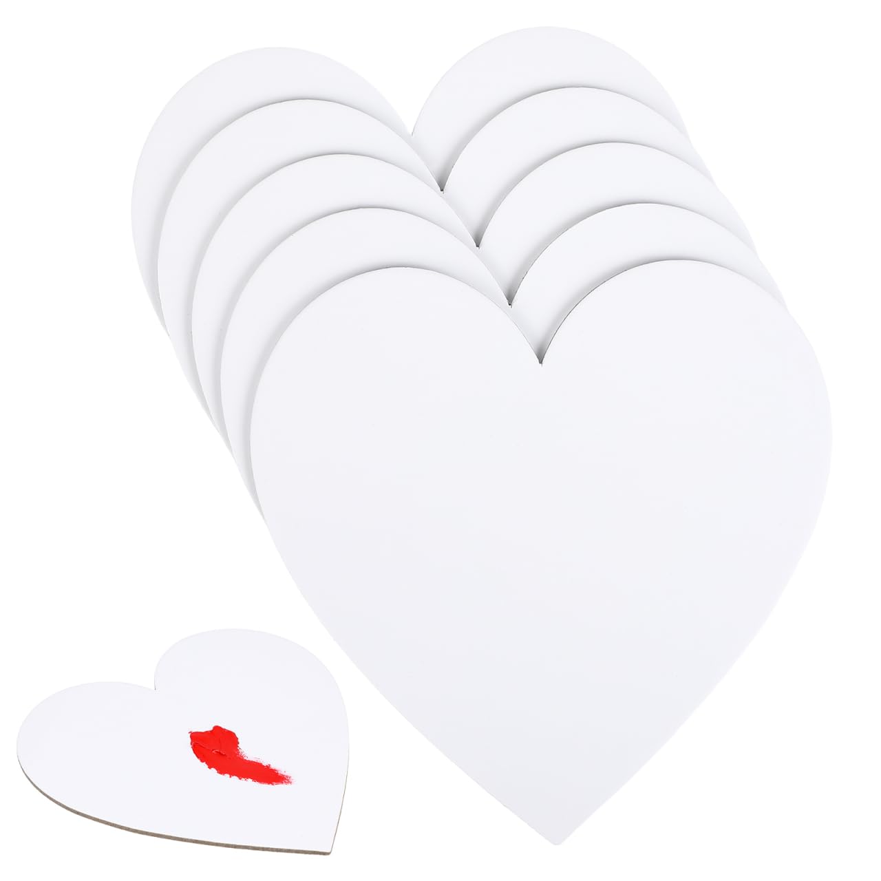 Healifty Pannelli in Tela a Forma Di Cuore 5 Pezzi 5.91x5.91 per Pittura Ad Olio Acrilico