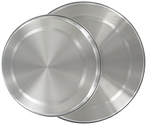 Fackelmann 12306 2 Caches plaques de cuisson, Acier inoxydable, Argenté, 20 cm