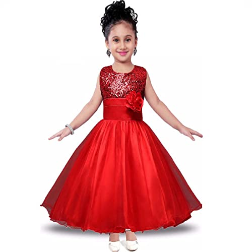 Image of Ripening Kids Sequined Ball-Gown for Your Little Princess's Birthday Celebration Girls' Dresses