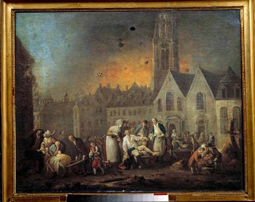 Cuadro de lienzo del Asedio de Lille de Watteau clásico de 60x90cm para decorar salón