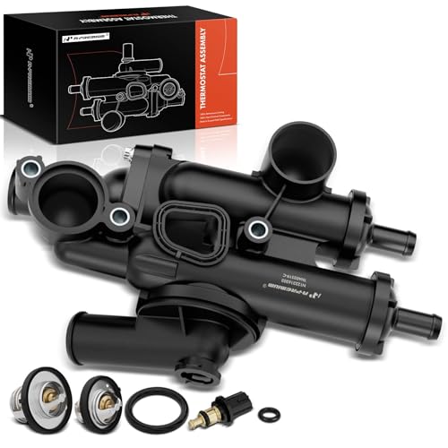 A-Premium - Thermostat Housing Assembly W/Sensor 68003582AB - Compatible with Dodge, Chrysler & Jeep - Journey...
