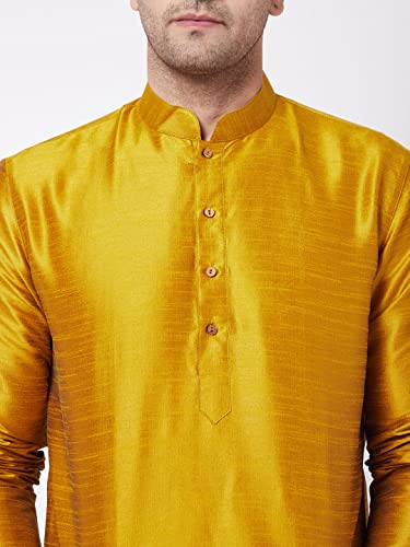 Image of VASTRAMAY Men's Silk Blend Printed Kurta And Dhoti Set Vasmk001Ndtmother