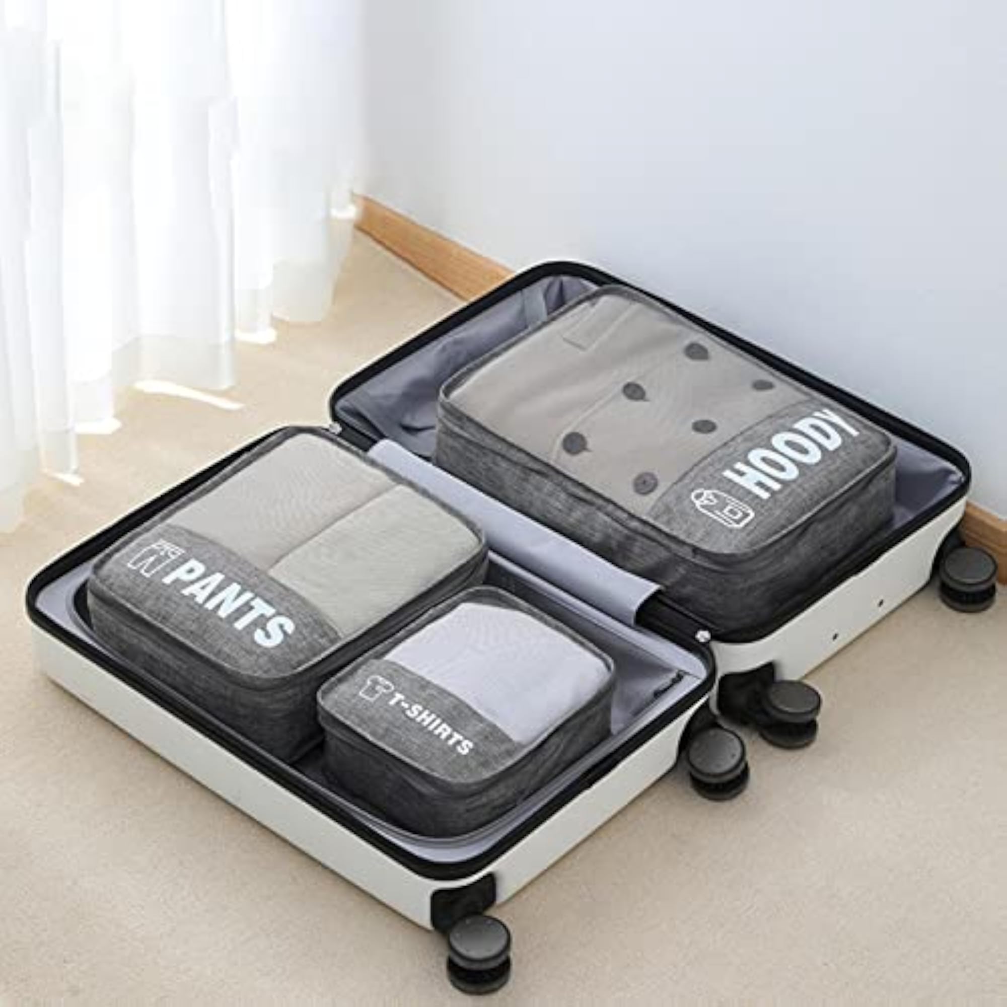 Compression Packing Cubes 3Pcs Set, Travel Organizer