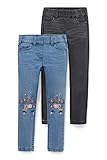 C&A Kinder Mädchen Hosen Pull-On Skinny Jeans-hellblau 134