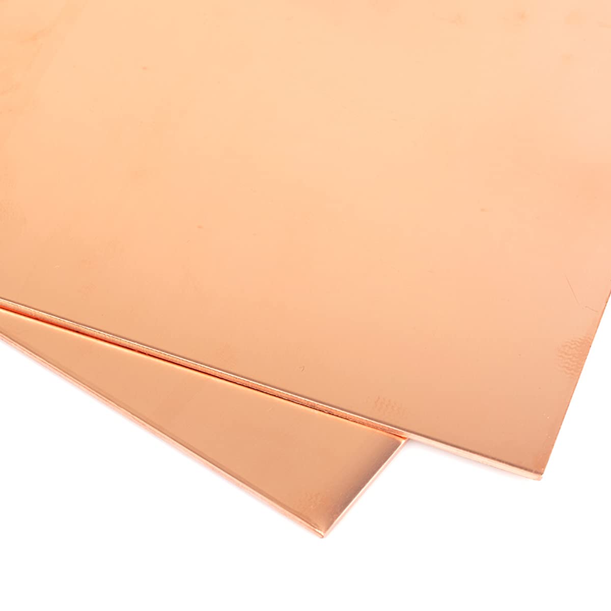 IBOWZ Lámina de Cobre de Corte Placa de Chapa de Cobre púrpura T2 Placa de Material de Cobre T2 Adecuada para soldar 1 mm de Espesor, 1x300x300 mm