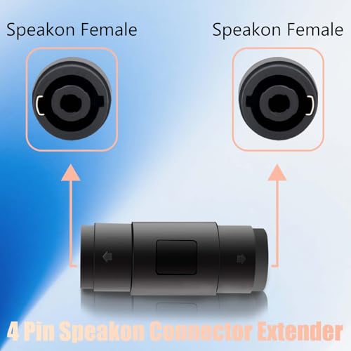 Adaptador de conector de audio MAD OWL NL4FX 4 piezas miniatura 6