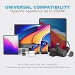 Universal Travel Adapter, PD20W International Power Adapter, 2 USB-C & 2 USB-A Fast Charging Travel Charger, All in One Worldwide Travel Plug Adapter, Outlet Adapter for Europe EU UK USA AU - Image 4