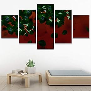 SIGNWIN 5 Panel Canvas Wall Art Modern Art...