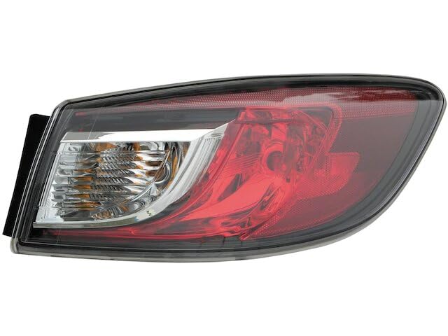 Right Passenger Side Tail Light Assembly - Standard Type - Compatible with 2010-2013 Mazda 3 (Also Fits 2012 Hatchback Model)