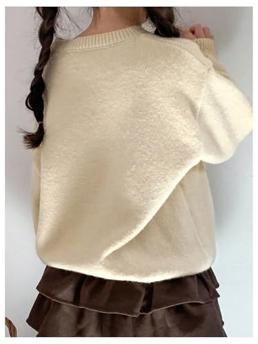 Girl's Star Graphic Sweaters Cute Crew Neck Long Sleeve Knitted Pullover Jumper Tops2