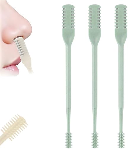 Miniatura 15 de Cortador de pelo nasal 2 en 1 para mujeres y hombres, herramienta de eliminación de nariz giratoria de 360°, cuchillo de doble cara para la nariz,