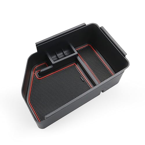 Boîte de rangement EV6 2022 2023 pour accoudoir central de voiture avec tapis rouge