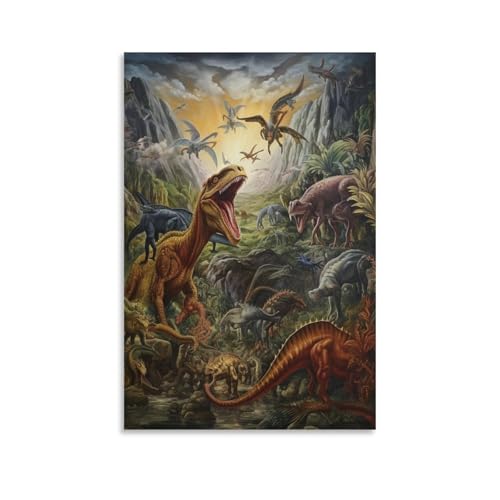 Toile de dinosaure KAYZTGSDA 50x75cm art moderne