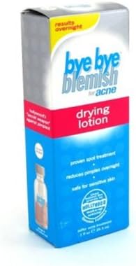 Bye Bye Blemish Acne Drying Lotion, Reduce Pimples Overnight 1oz, 2-Pack